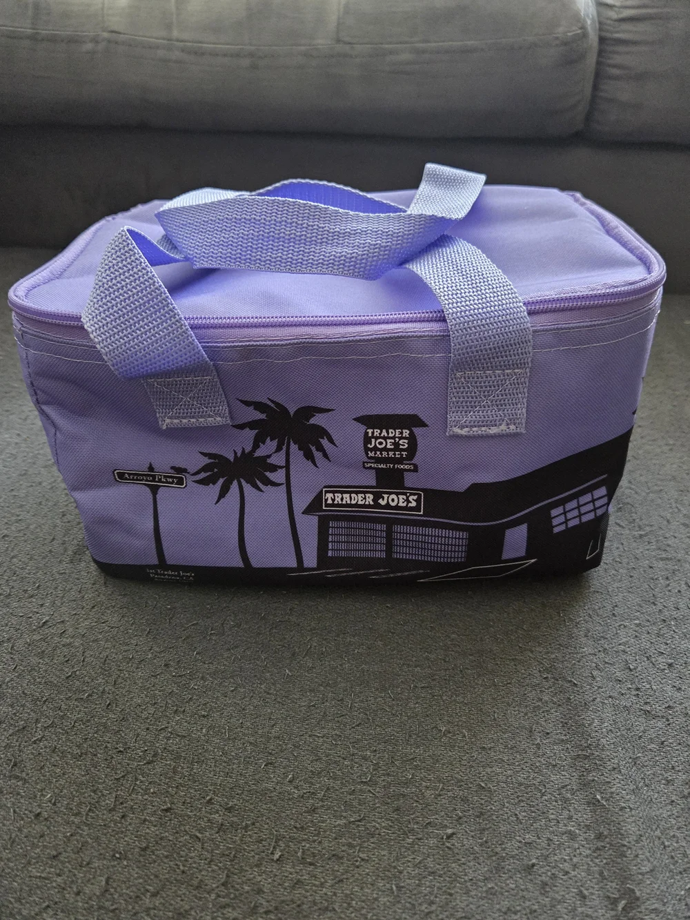 Trader Joe's Purple Insulated Lunch Cooler Bag